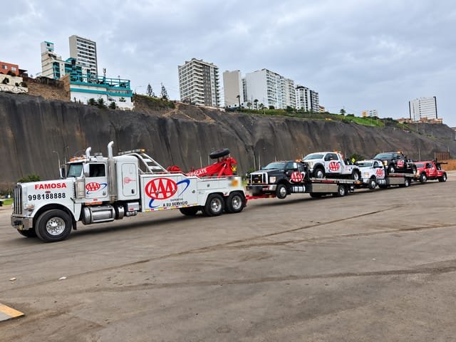 Flota propia de Grúas Triple A formada: grúas pesadas y plataformas